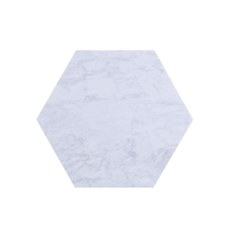 Table de bout Aguirre-Jarquin, Blanc, Gris clair