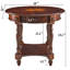 Grande table de bout ovale en bois avec rangement de 24 po LUMera Collection-1274538856