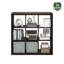 Cubicle Triple Thick Frame Decorative Cube Storage Organizer-453582976-453582982
