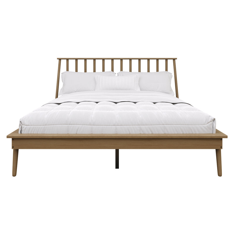 Kierin Bed, Queen, Light Oak