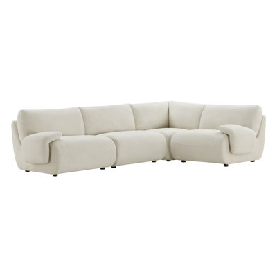  Nita Ashira  4 - Piece Upholstered Modular Sectional