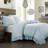 Lily Washed Linen Ruffled Edge Romantic Farmhouse 3 Piece Comforter Set-1071882008-1055889114