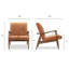 Fauteuil en cuir italien pleine fleur Rowan-1185733604