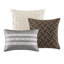 Queen Size 8 Pcs Duvet Style Comforter In Taupe, Multi - Colour Geometric Pattern, Luxury Pillows, Removable Cover, And Convenient Design Featuring Comfort Centred-120670471