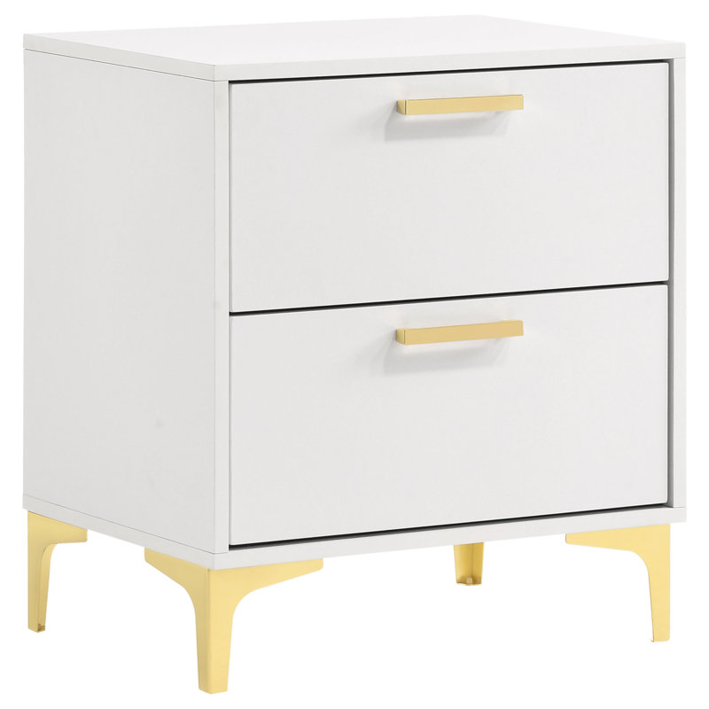 Kendall 2-Drawer Nightstand, White