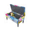Polyester Blend Upholstered Storage Bench