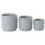 Ensemble de pots à fleurs en céramique 3 pièces Tommen-1292233121