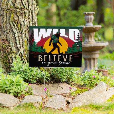 Minnesota Wild Yard Sign, Bigfoot