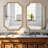 Laritha Bathroom/Vanity Mirror with Wood Frame-316077310-296611955