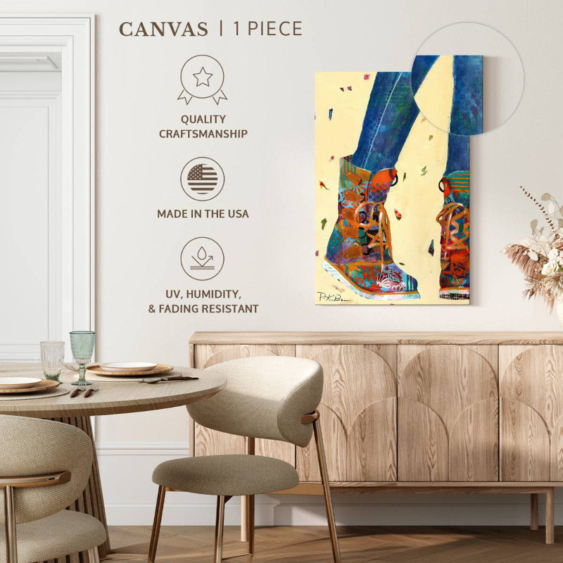 Hiking Boots, 39" H x 26" W