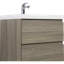 Rangement pour salle de bain peu encombrant | Bois d'ingénierie | Style moderne | Meuble-lavabo mural avec lavabo