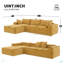 Canapé modulaire en L en chenille-1837323933