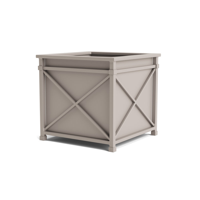 Venetian Metal Planter, Dove