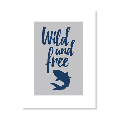 Impression sur papier Rolled Wild Shark