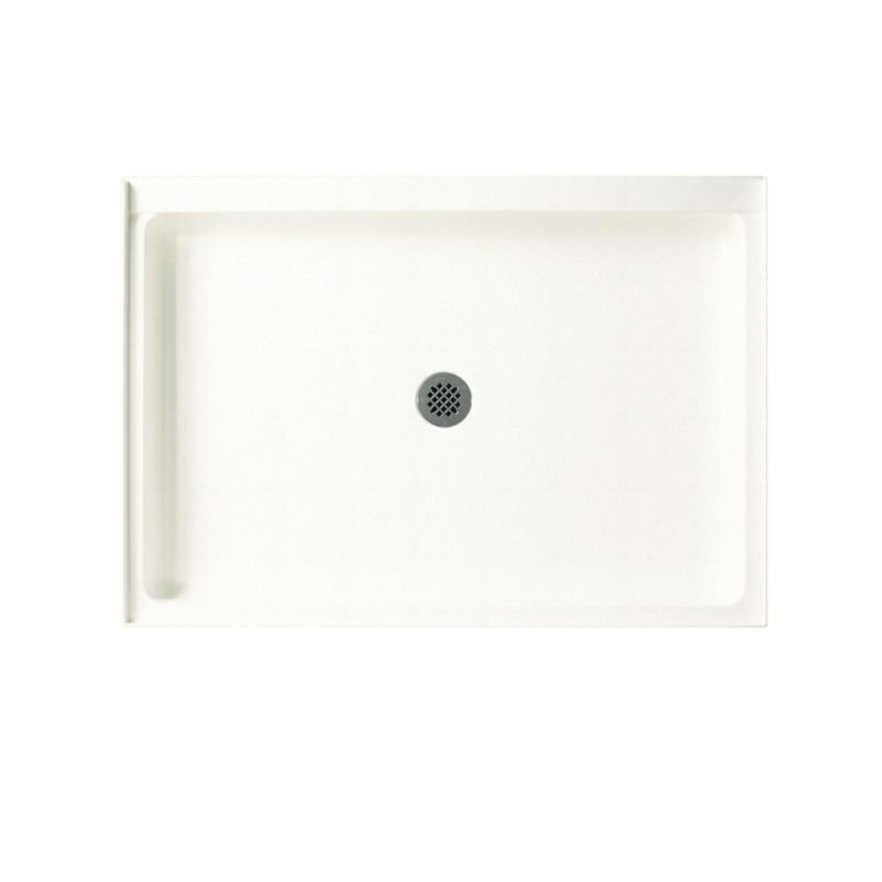48'' W 34'' D Rectangular Single Shower Base, Tahiti White