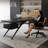 Black Rectangular Solid Wood with 4 drawers writing desk, Office desk