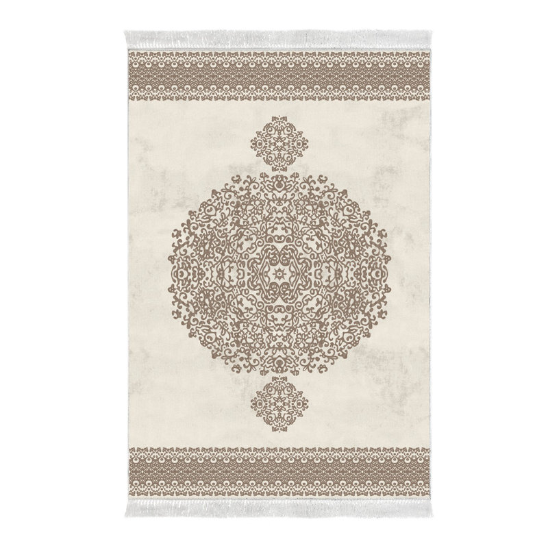 Damask Indoor Rug, Rectangle 2' 7" x 3' 11"