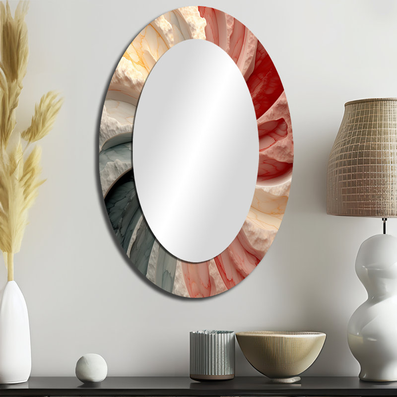 Miroir mural Mid-Century New Balance Abstract Geometrics IV - Mid-Century, 43 po x 33 po