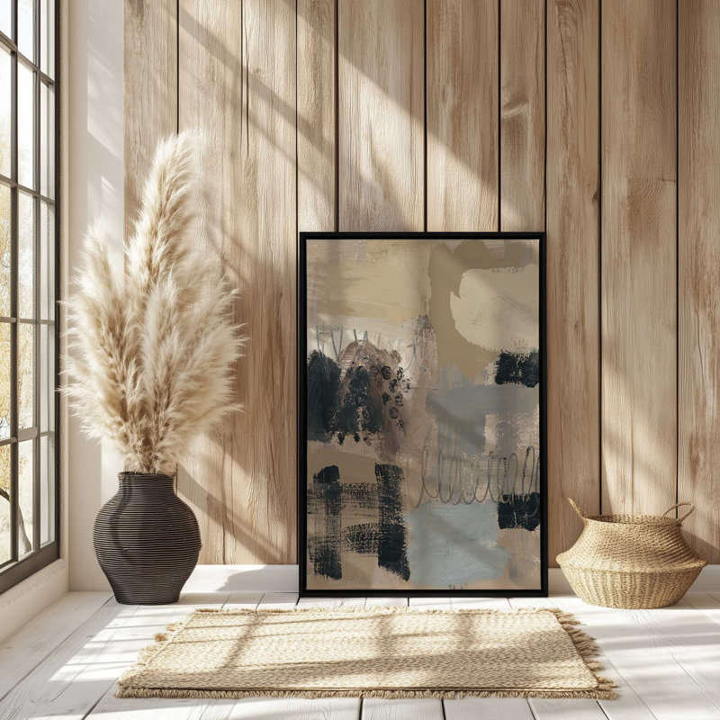 Earth and Shadow II, reproduction sur toile dans un cadre, H 12,75 po x l 8,75 po, Or poli