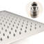 Système de douche de plafond monté sur le modèle - tête de 10 po et à main, laiton, imitation de pluie naturelle Mimics, buse autonettoyante, compatible avec les raccords de tuyaux standard américains avec tête à main,-115814147