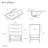 Carre 24" Bathroom Vanity in Oak