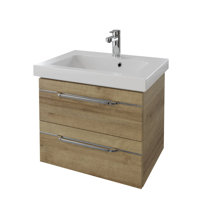 Balto Bathroom Furniture Suite, Medium Wood