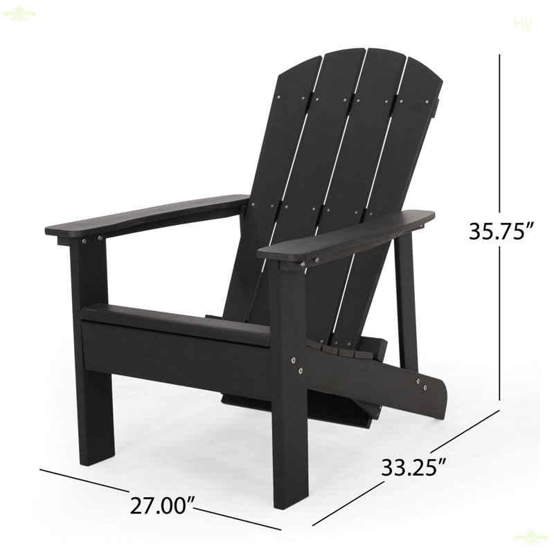 Chaise Adirondack avec repose-pieds dissimulé
