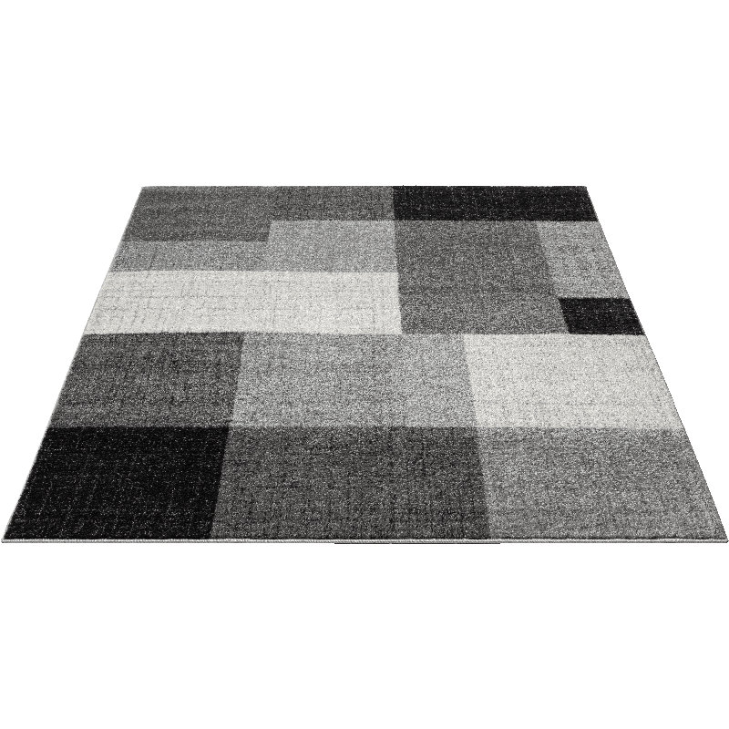 Cashton Geometric Print Area Rug, Rectangle 240 x 330cm, Grey/Brown/Blue