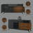 Destin Walnut Finish Server,Sideboard,Buffet table,Dining cabinet with 2/3 extension for easy access