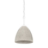 Woodlawn Pendant in White Plaster