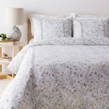 Aria Traditional Cotton Floral Duvet Cover Set