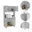 Bayshore 3-Shelf Pantry Cabinet White-1691965024