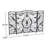 3 Panel Iron Fireplace Screen