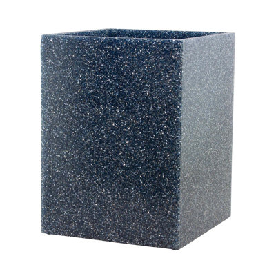 Sparkles Home | Luminous Rhinestone Waste Basket | Square | 1-Gallon | Polished Cast Resin