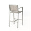 Ensemble de 2 tabourets 29,50 "avec cadre en aluminium antirouille