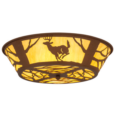Rustic Lodge 4 - Light Flush Mount