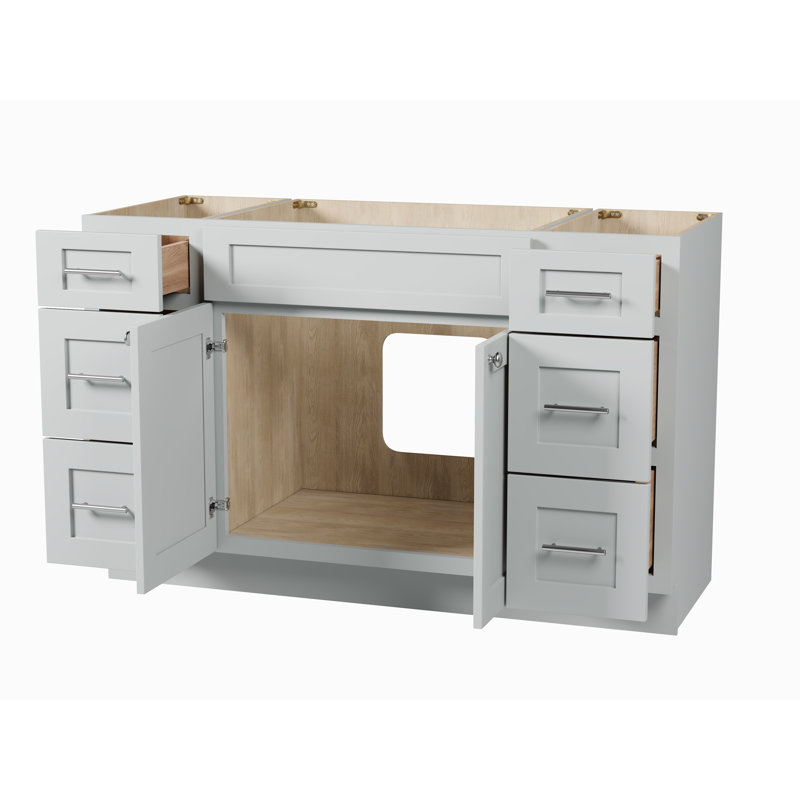 Base de meuble-lavabo simple 54 po Disar, Gris