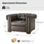 Fauteuil inclinable électrique en cuir véritable Burbank-1056337424