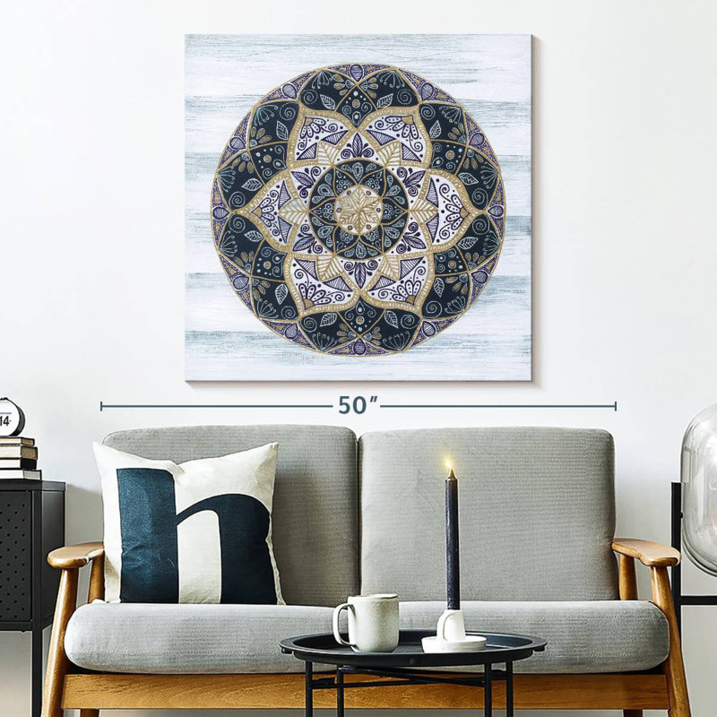 Mandala côtier Kerner II, H 33 po x l 33 po