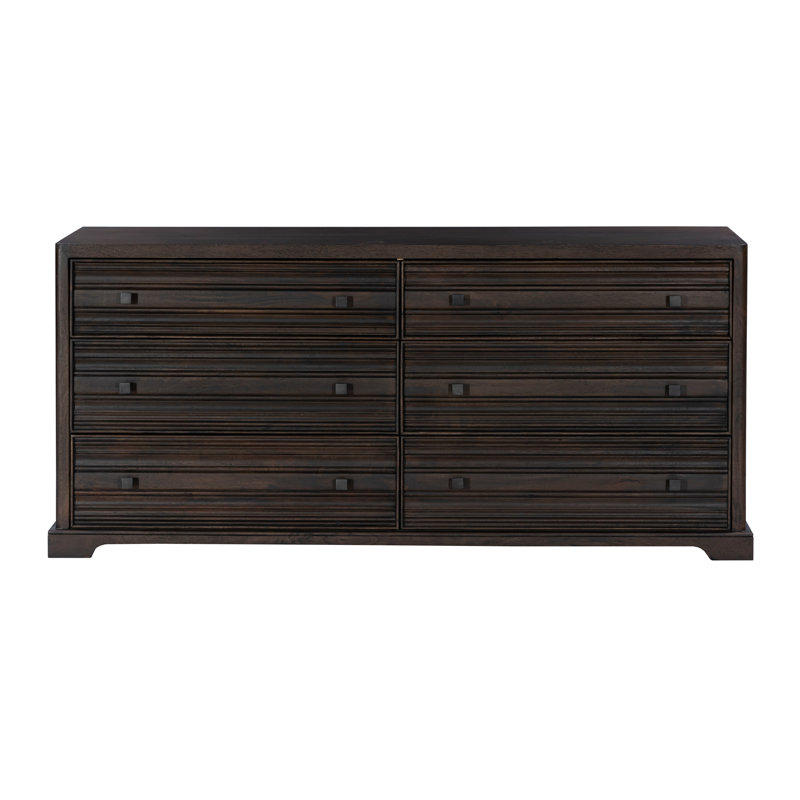 Commode 6 tiroirs Carmenita, Brun