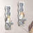 Wave Silver Mirror Wall Candlestick