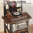Record Player Stand With Power Outlet, 6-Tier Display Shelf, Holds 200 Albums