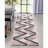 Markovich Blush Pink Modern Geometric Stripes 3D Textured Rug-64360070