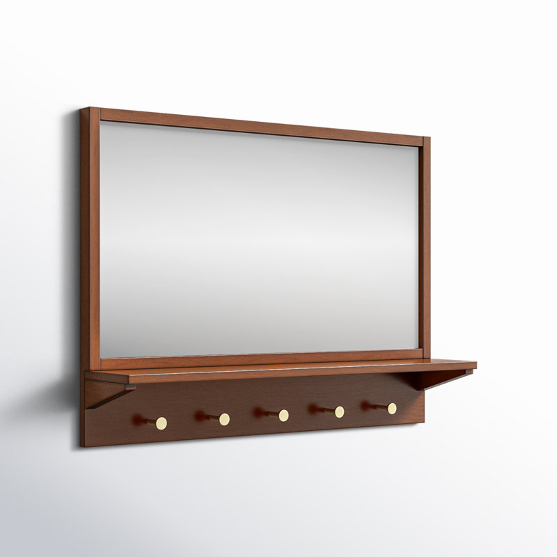 Miroir mural Adreanna, Pacane, 28 po x 28 po