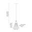 Conical Ribbed Glass with Antique Bronze Fitting Elec Pendant-338663046