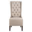 Chaise parsons Carolen revêtue de lin taupe