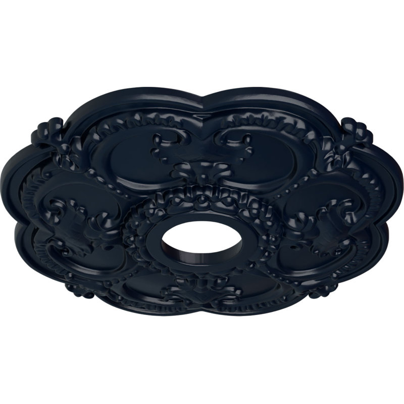 Médaillon de plafond l 3,5 po x P 3,5 po Rotherham, Rêve de minuit