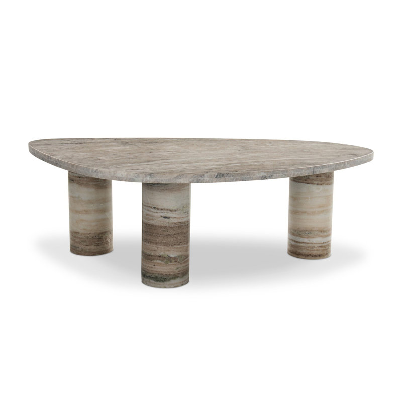Zion Marble Coffee Table, White