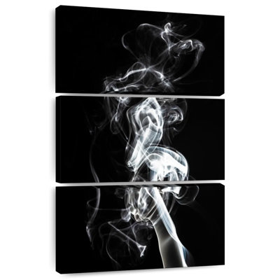 Senne Abstract White Smoke - Seahorse
