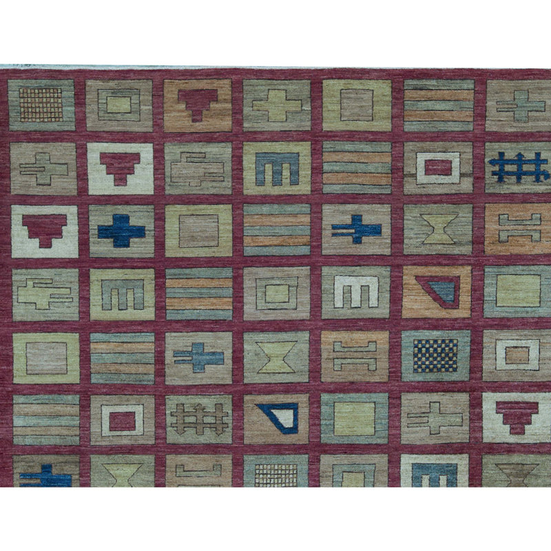 Pakistan Gabeh Wool Patchwork Area Rug